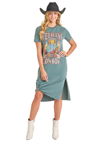 Rock & Roll Tee Shirt Dress (BWD1R07324)