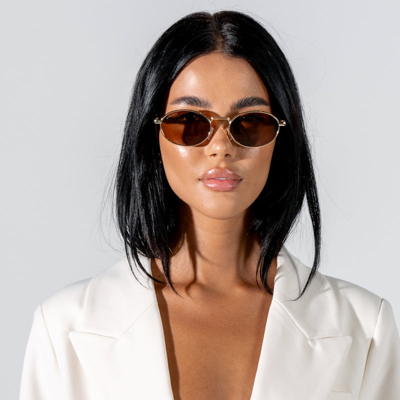 Oneday Sunglasses - Brooklyn (Gold Brown)
