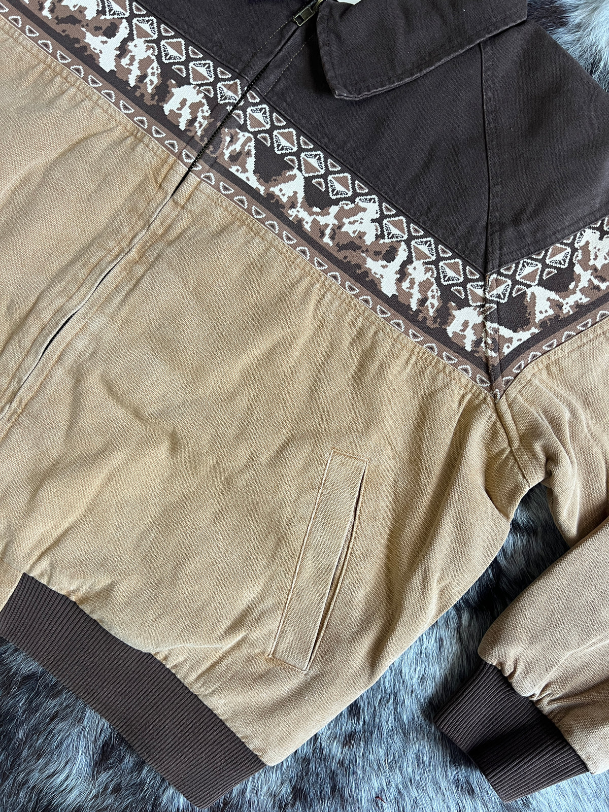 Canvas Bomber Jacket - The Bridger (Brown)