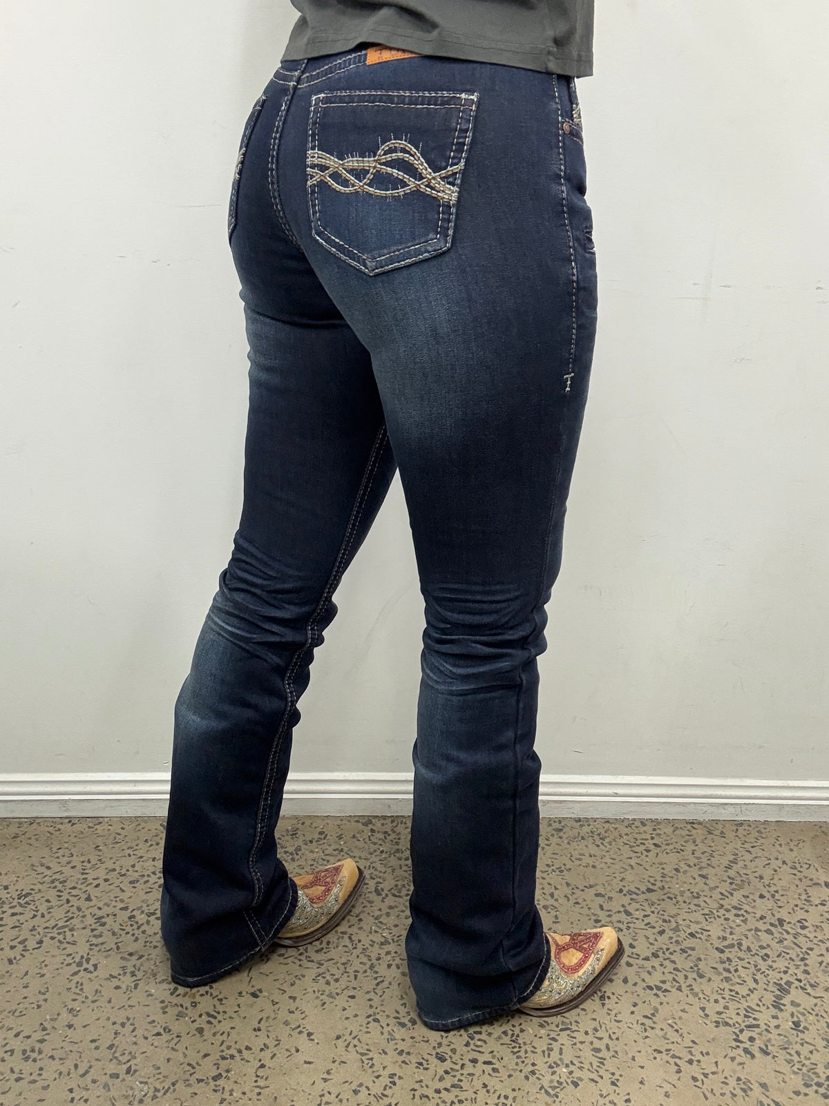 Cowgirl Tuff Jeans - DFMI Dark Flannel