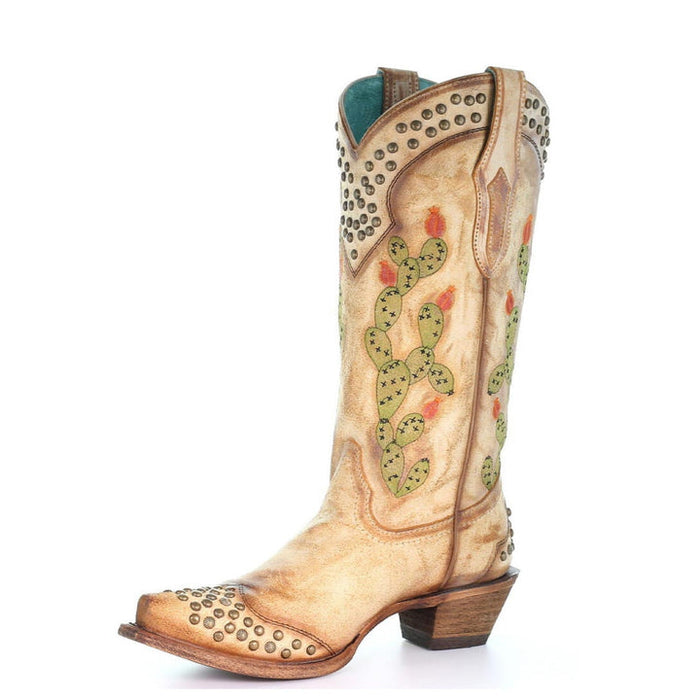 Corral Boots - Nopal Embroidery & Studs