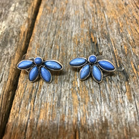 Western Earrings - Purple Stone