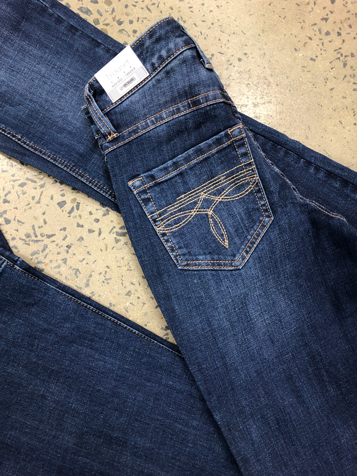 Rock & Roll Cowgirl Jeans - BW5HD07210 - Boot Stitch High Rise Trouser