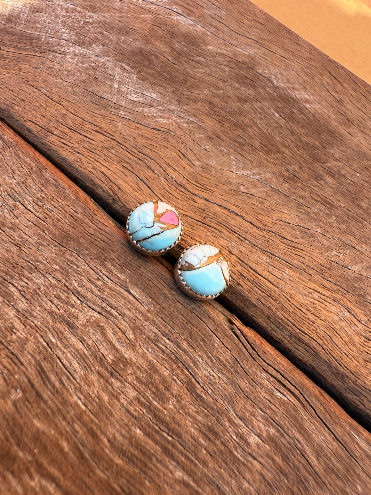 Candy Earrings - Cotton Candy Dahlia Stones (Medium)