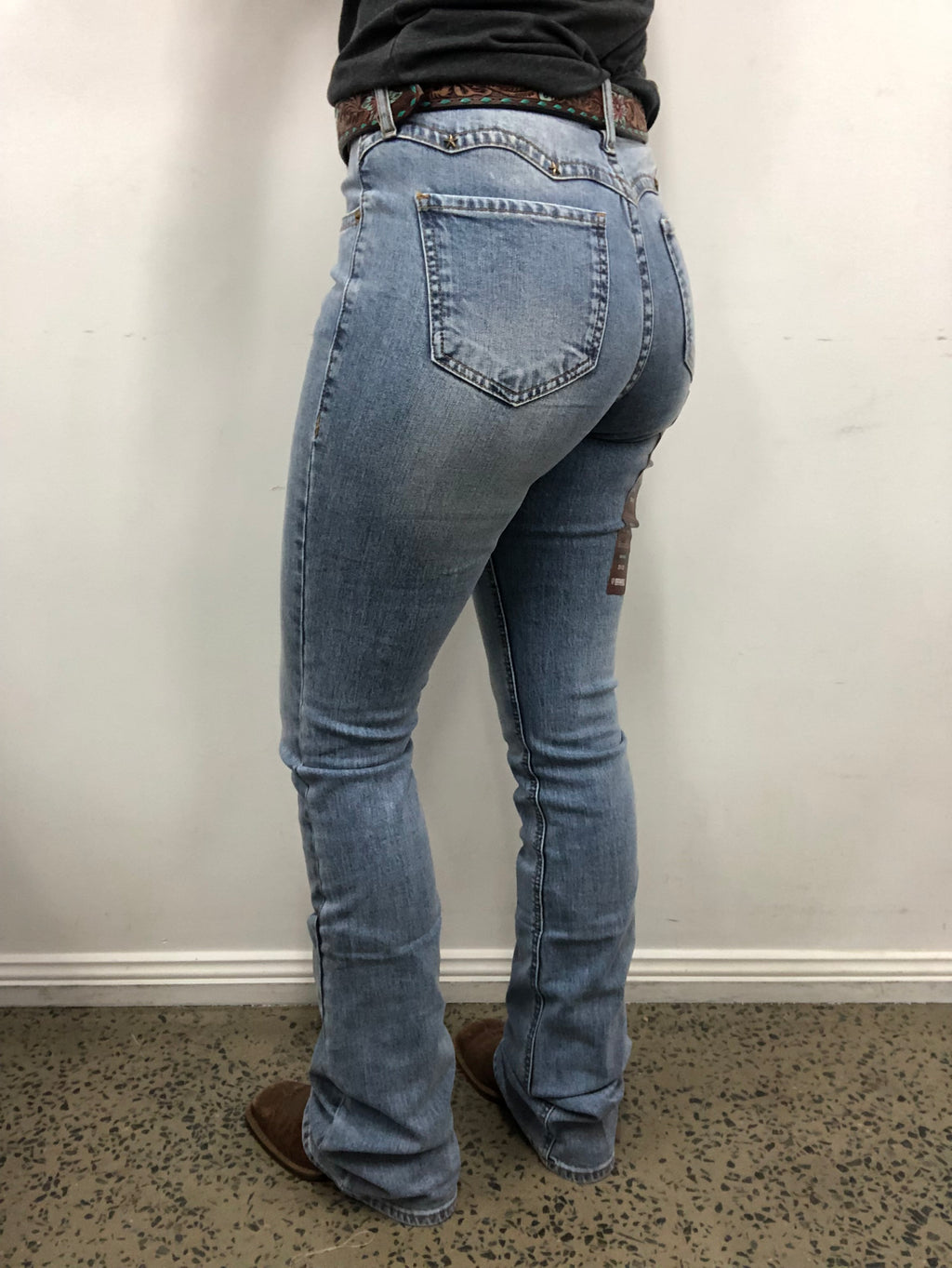 Rock & Roll Cowgirl Jeans - BW6PD06329 - High Rise Flare