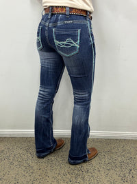 Cowgirl Tuff Jeans - Twisted Turquoise