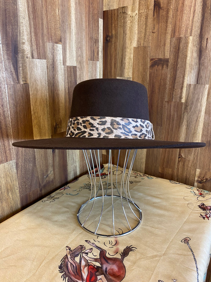 Gambler Felt Hat - Brown