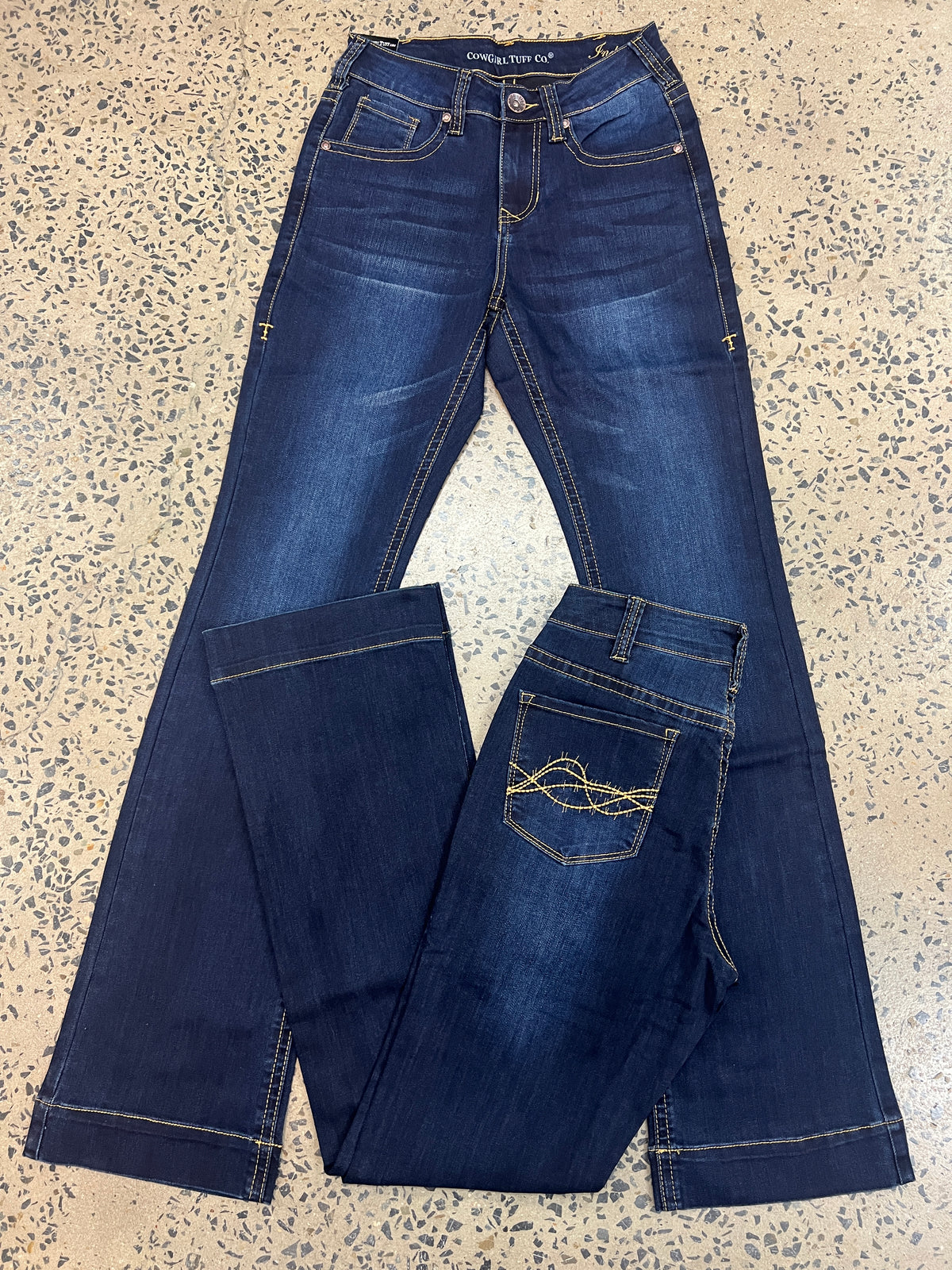 Cowgirl Tuff Jeans - Indigo Classic