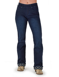 Cowgirl Tuff Jeans - Pull-On Flannel