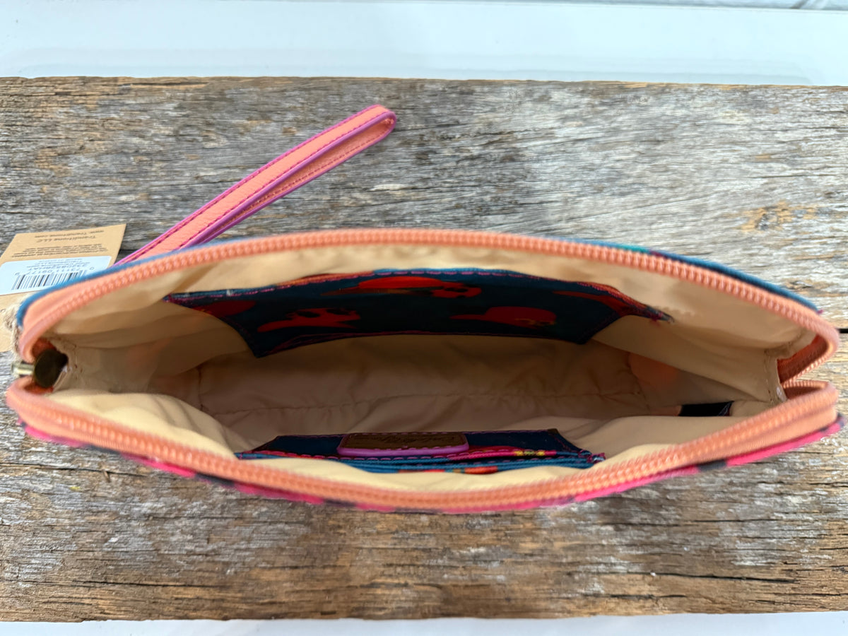 Cass - Western Hat Print Pouch