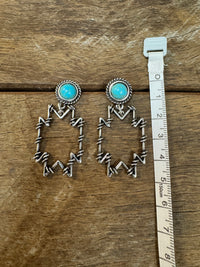 Western Earrings - Aztec Barbwire