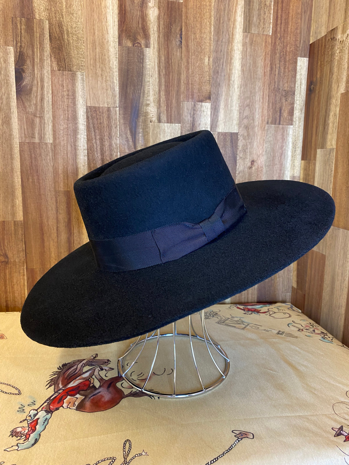 Gambler Felt Hat - Black