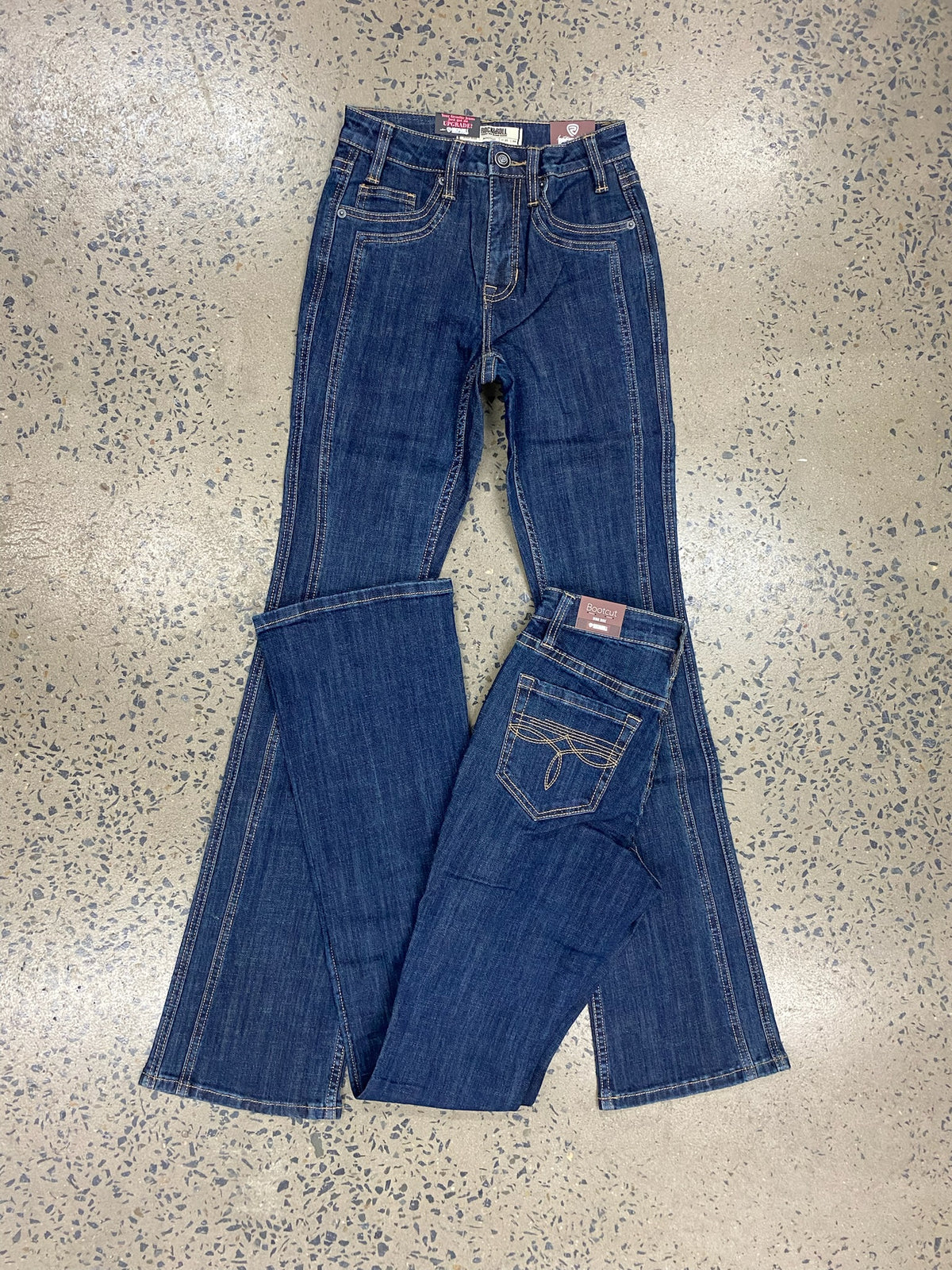 Rock & Roll Cowgirl Jeans - BW4HD07198 - Saddle Stitch High Rise Bootcut