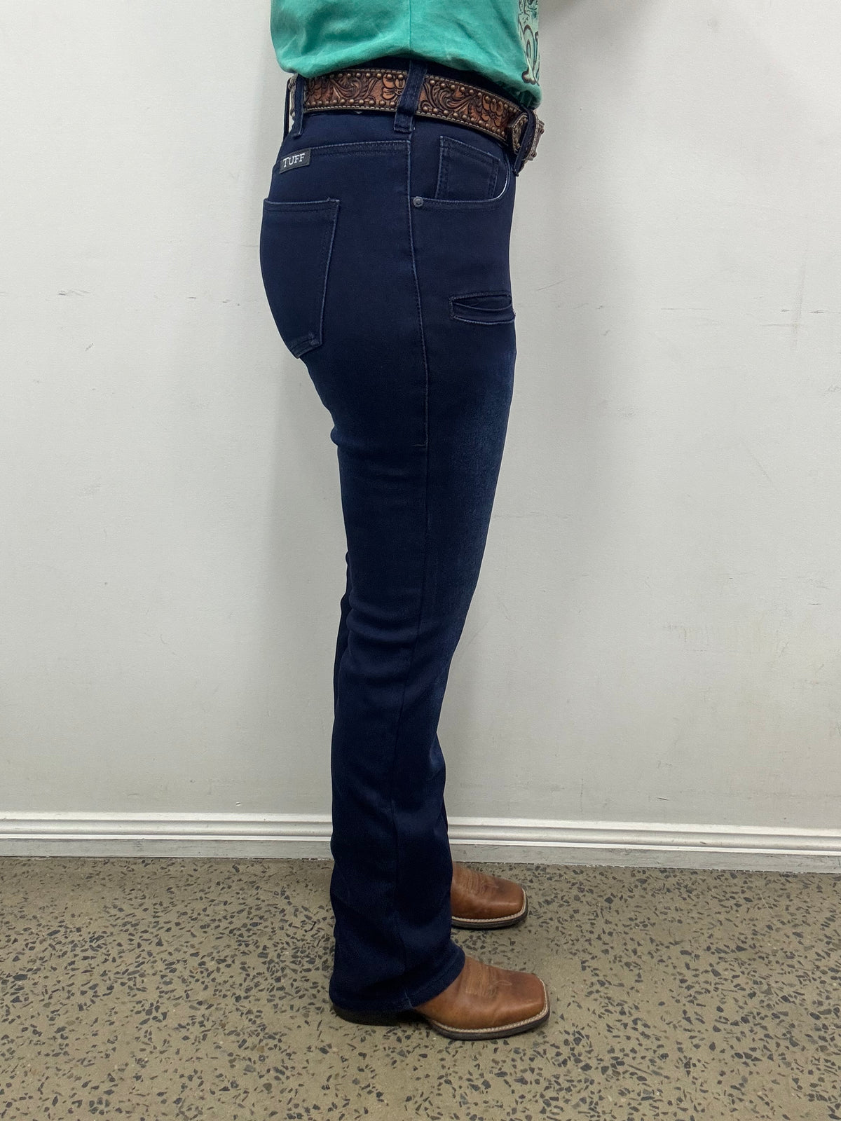 Cowgirl Tuff Jeans - Pull-On Flannel