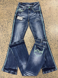 Cowgirl Tuff Jeans - Twisted Turquoise