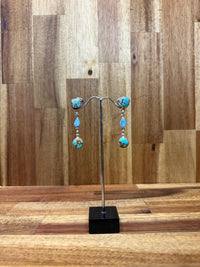 Dawn Earrings - Silver Turquoise