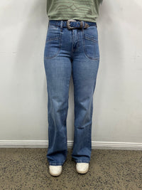 Rock & Roll Cowgirl Jeans - BW6HD06063 - High Rise Wide Leg Flare