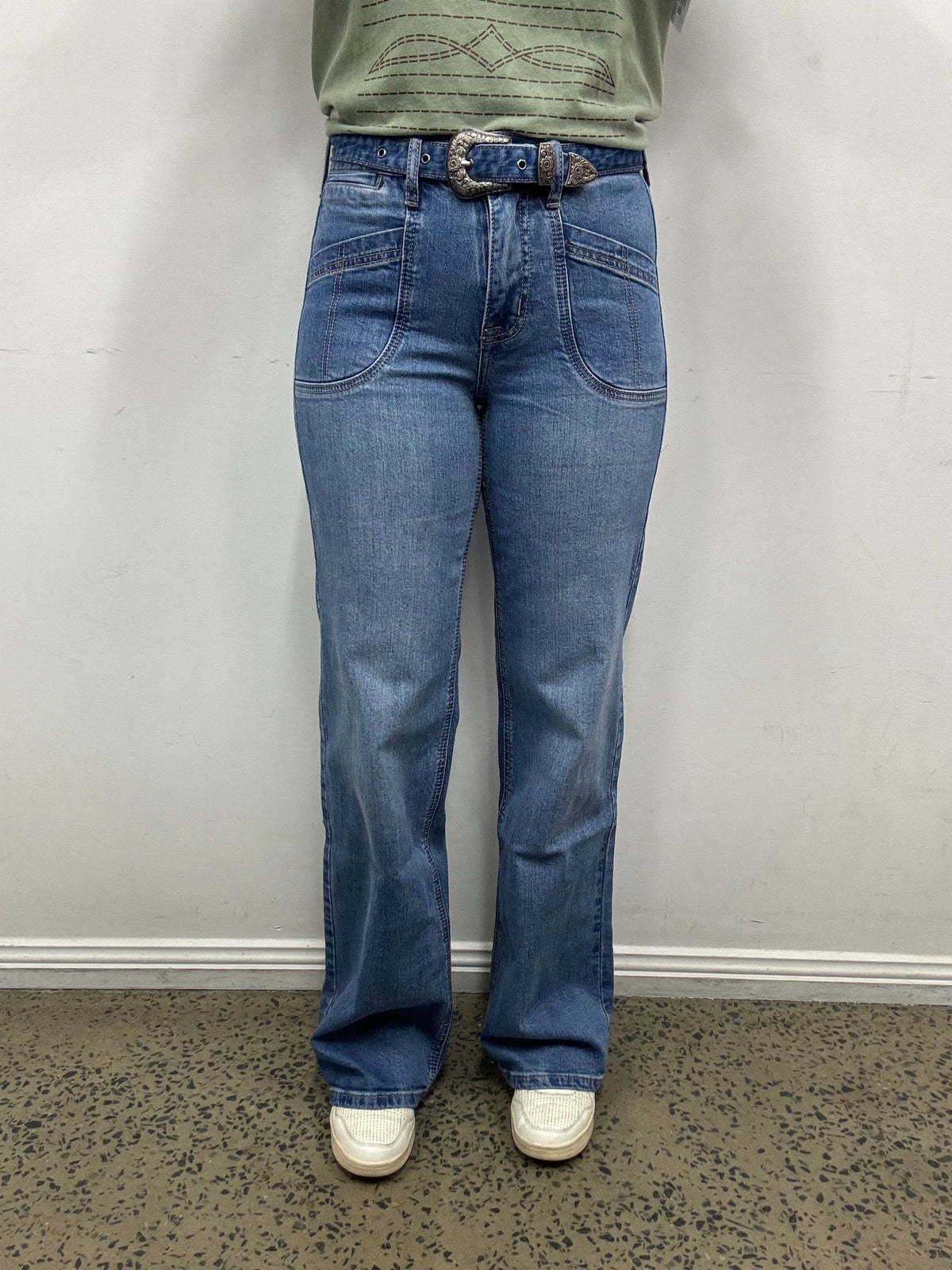 Rock & Roll Cowgirl Jeans - BW6HD06063 - High Rise Wide Leg Flare