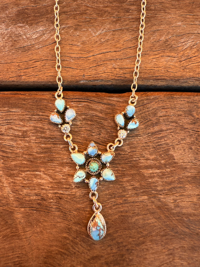 Fiona Necklace - Turquoise Stones