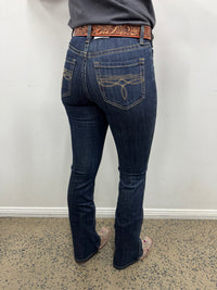 Rock & Roll Cowgirl Jeans - BW4HD07198 - Saddle Stitch High Rise Bootcut