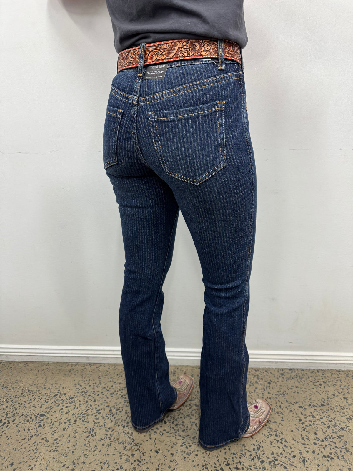 Rock & Roll Cowgirl Jeans - BW4HD07200 - Jacquard High Rise Bootcut