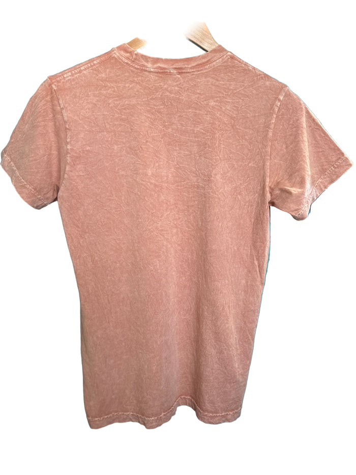 Wild West Rodeo Graphic Tee - Coral