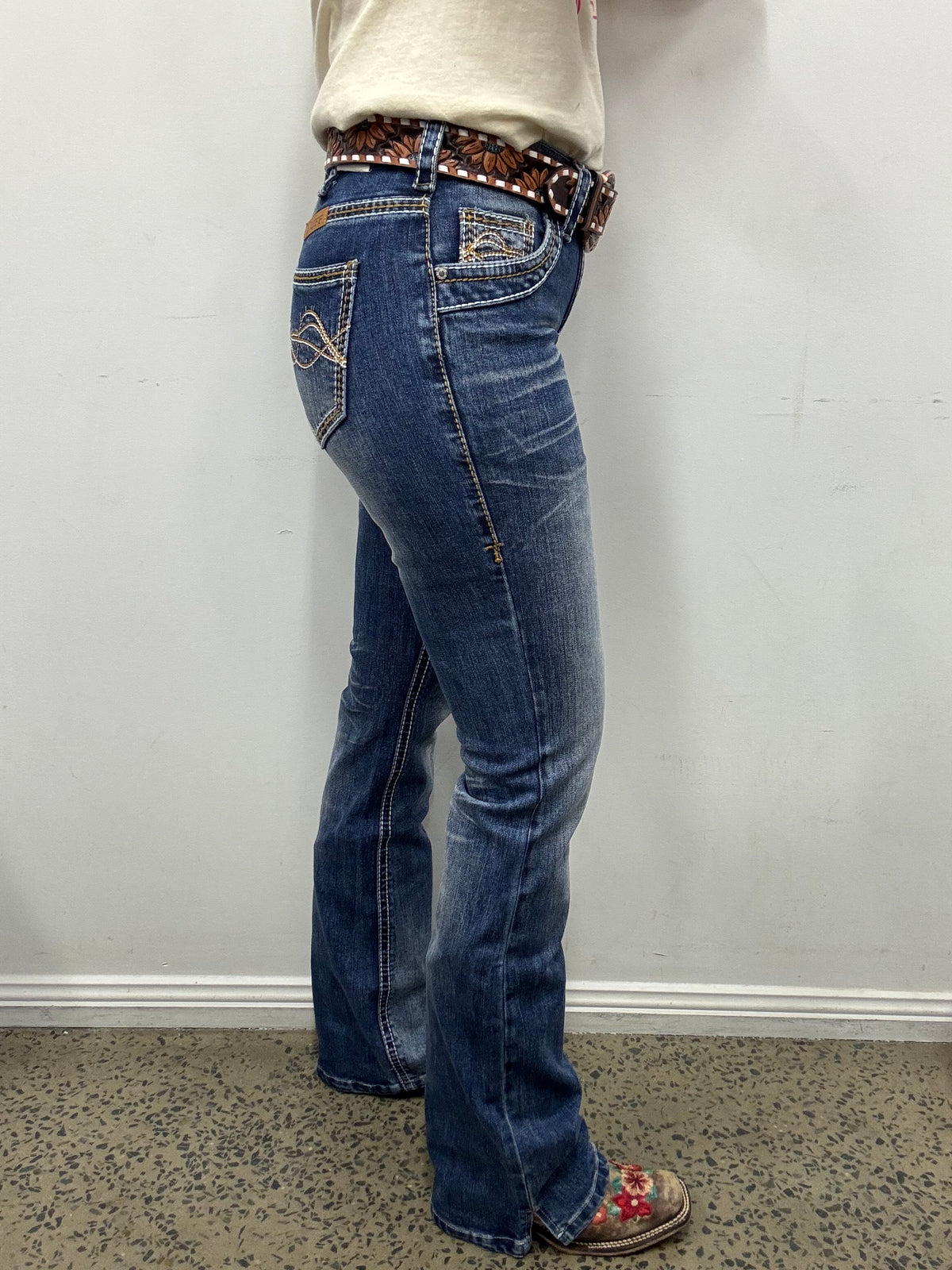 Cowgirl Tuff Jeans - DFMI Faded