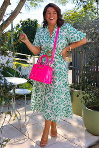 Liv & Milly - Florence (Neon Patent Pink)