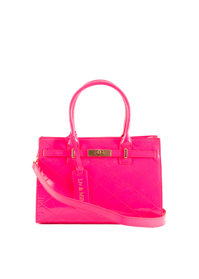 Liv & Milly - Florence (Neon Patent Pink)