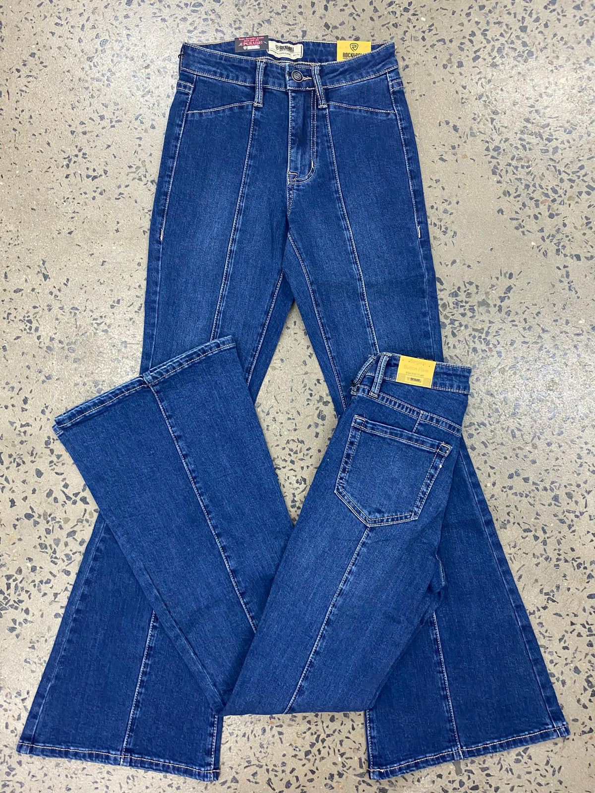 Rock & Roll Cowgirl Jeans - BW6PD06329 - High Rise Flare