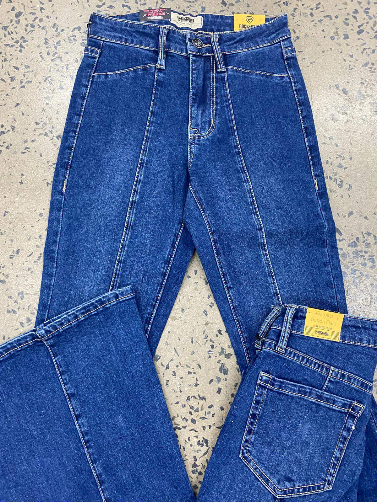 Rock & Roll Cowgirl Jeans - BW6PD06329 - High Rise Flare