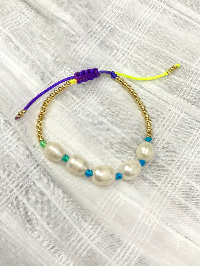 Bracelet - Fluro Pearl