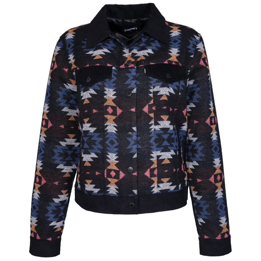 Hooey - Women's Black Multi Aztec Jacket