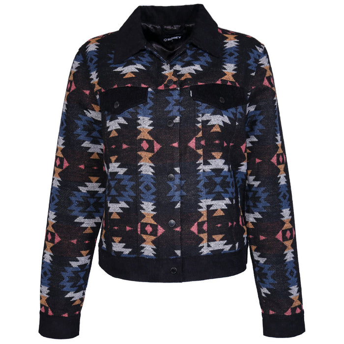 Hooey - Women's Black Multi Aztec Jacket