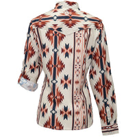 Hooey SOL Ladies Long Sleeve Shirt - Clay Aztec