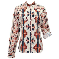 Hooey SOL Ladies Long Sleeve Shirt - Clay Aztec