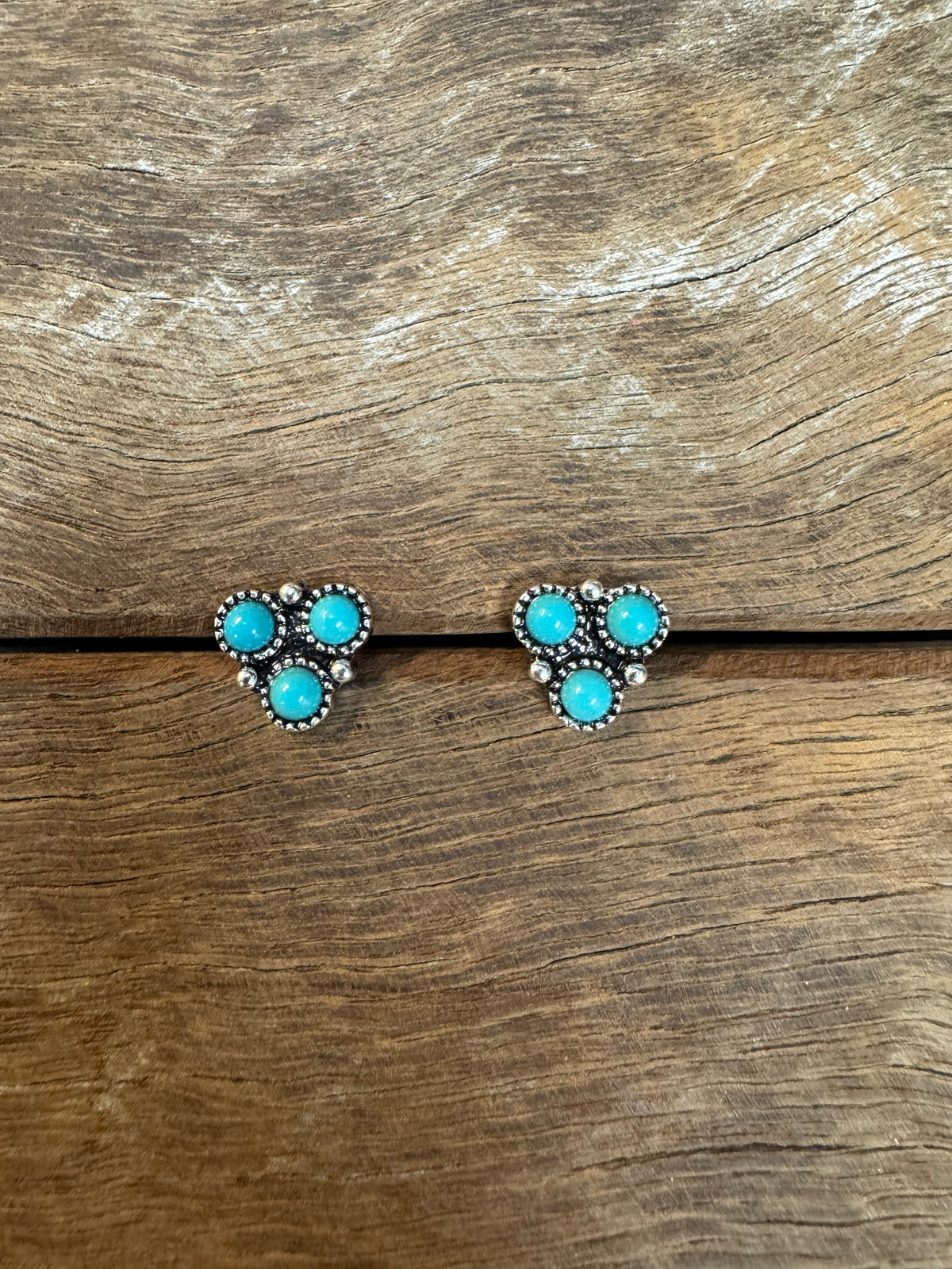 Western Earrings - Turquoise Stud