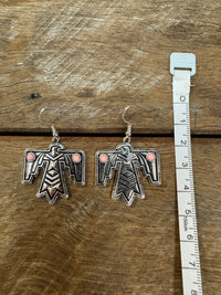 Western Earrings - Pink Eagle