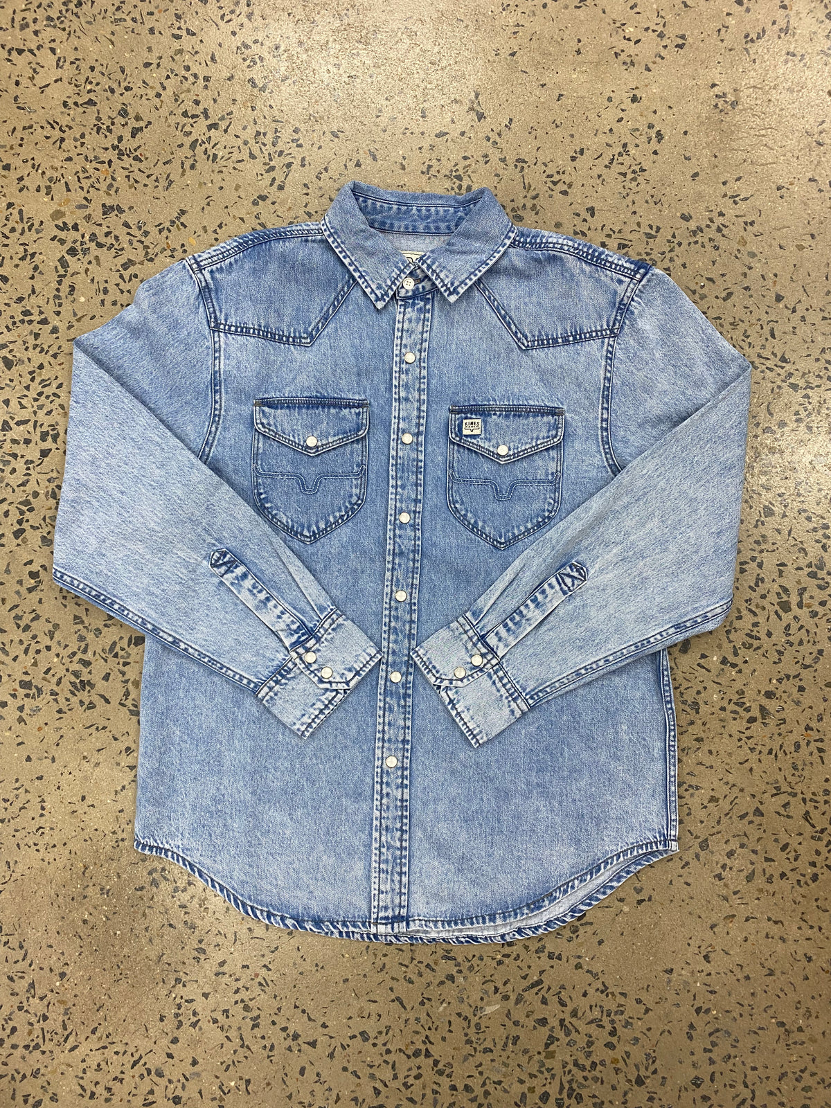 Kimes Ranch Long Sleeved Shirt - Sandoval (Light Wash)