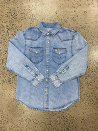 Kimes Ranch Long Sleeved Shirt - Sandoval (Light Wash)