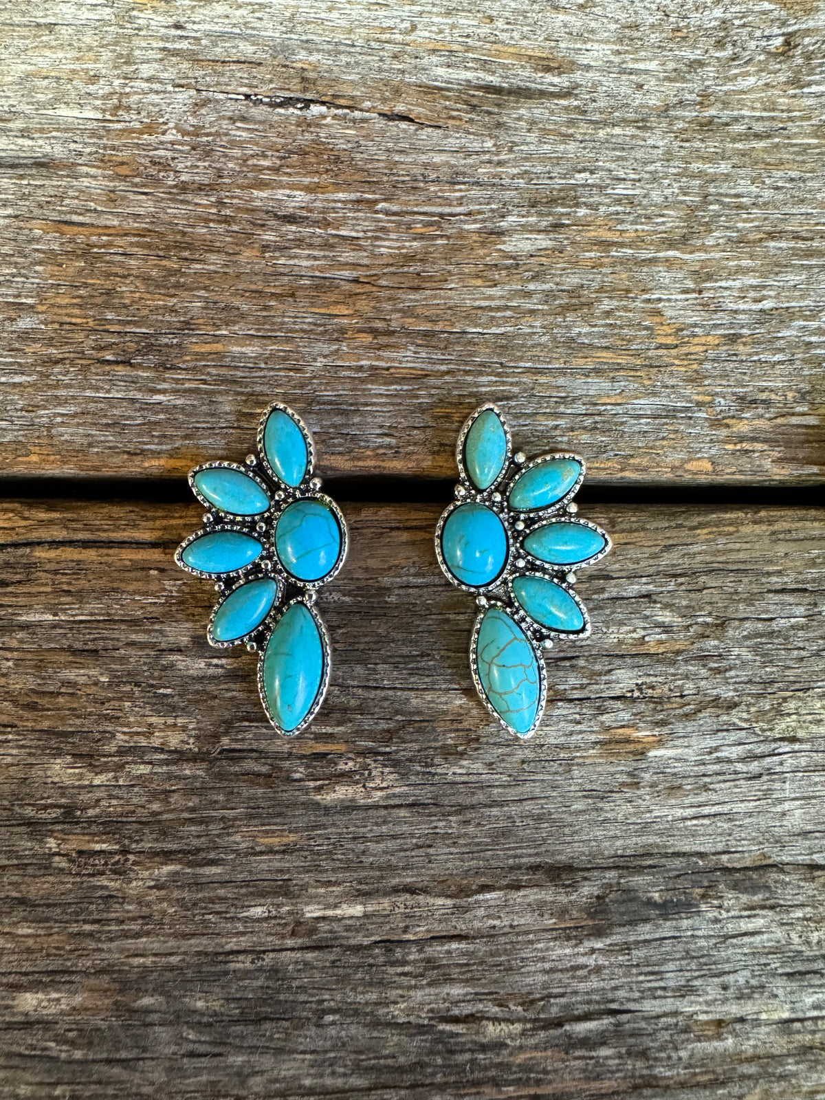 Western Earrings - Turquoise Stone