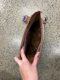 Wrangler Top Handle Aztec Embroidered Crossbody - Purple (WG220-9360PP)