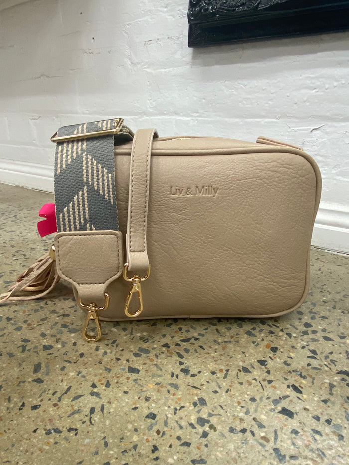 Liv & Milly - Sally Crossbody (Latte & Grey)
