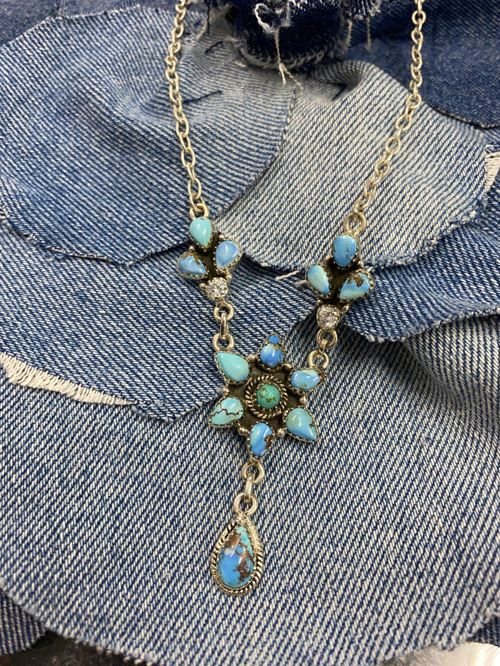Fiona Necklace - Turquoise Stones