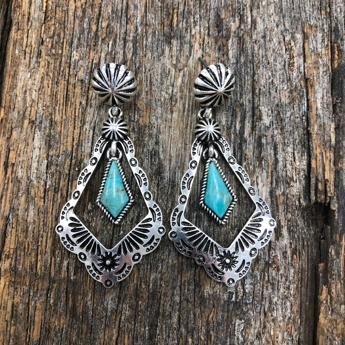 Kora - Dangle Turquoise Earring
