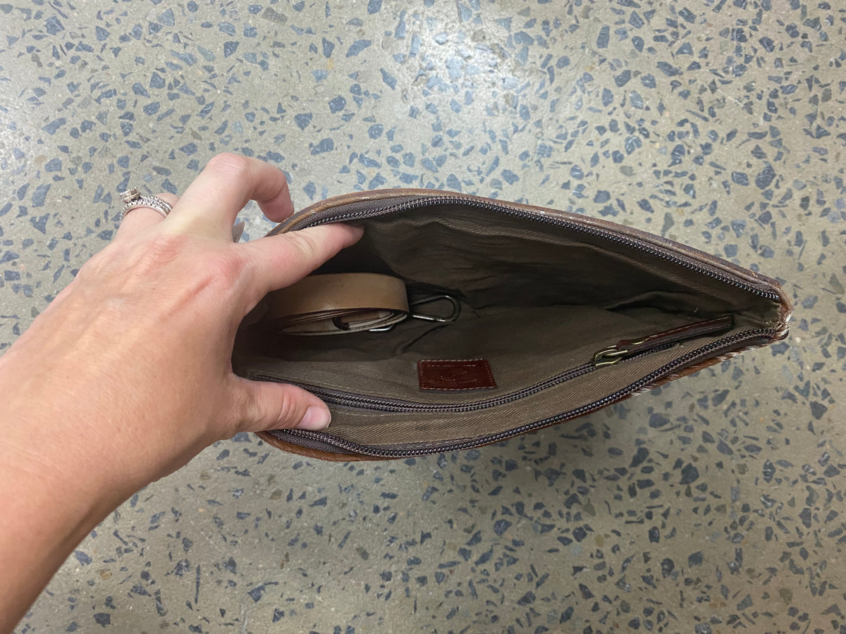 Betty - Cowhide Crossbody Clutch