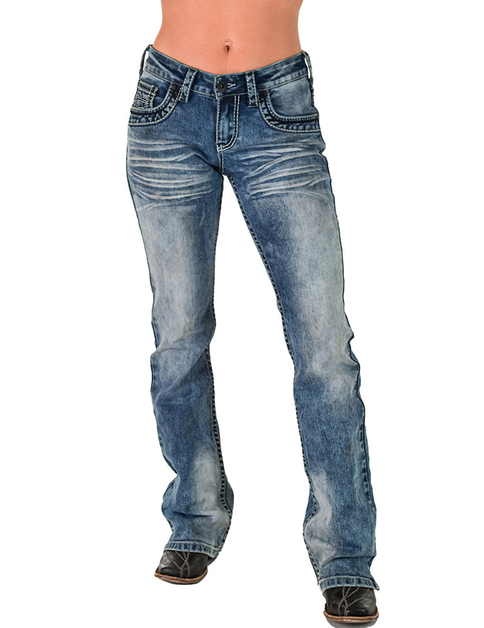 Cowgirl Tuff Jeans - DFMI Bleached