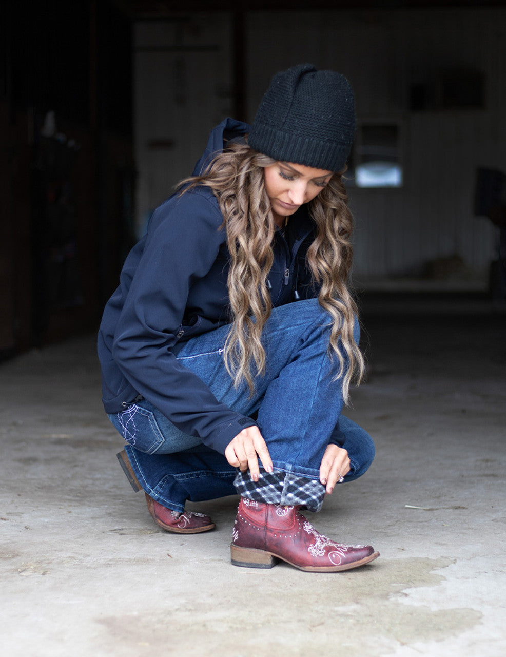 Cowgirl Tuff Jeans - Double Down Flannel