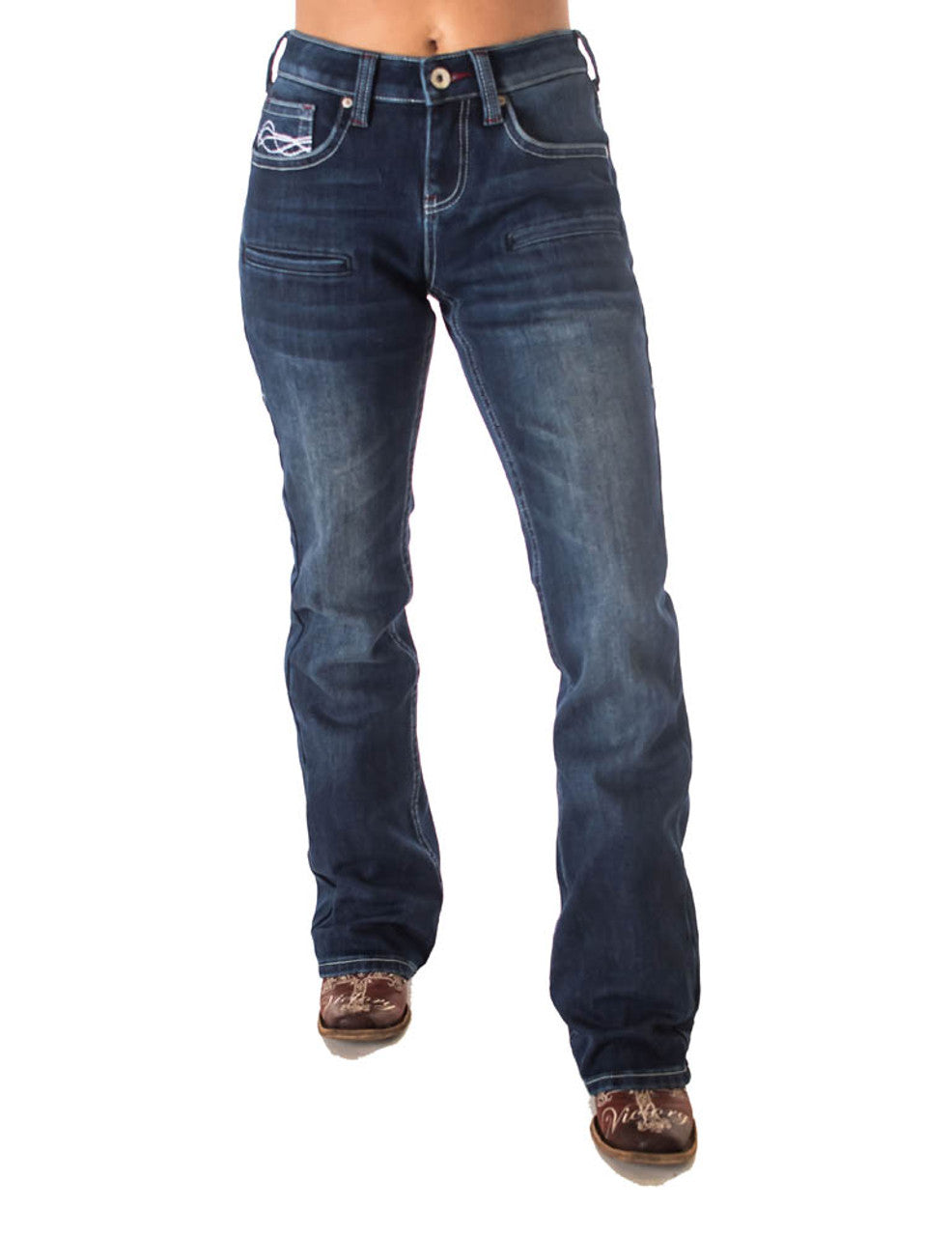 Cowgirl Tuff Jeans - Double Down Flannel