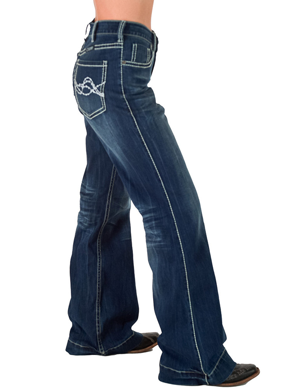 Cowgirl Tuff Jeans - Edgy Wide Leg
